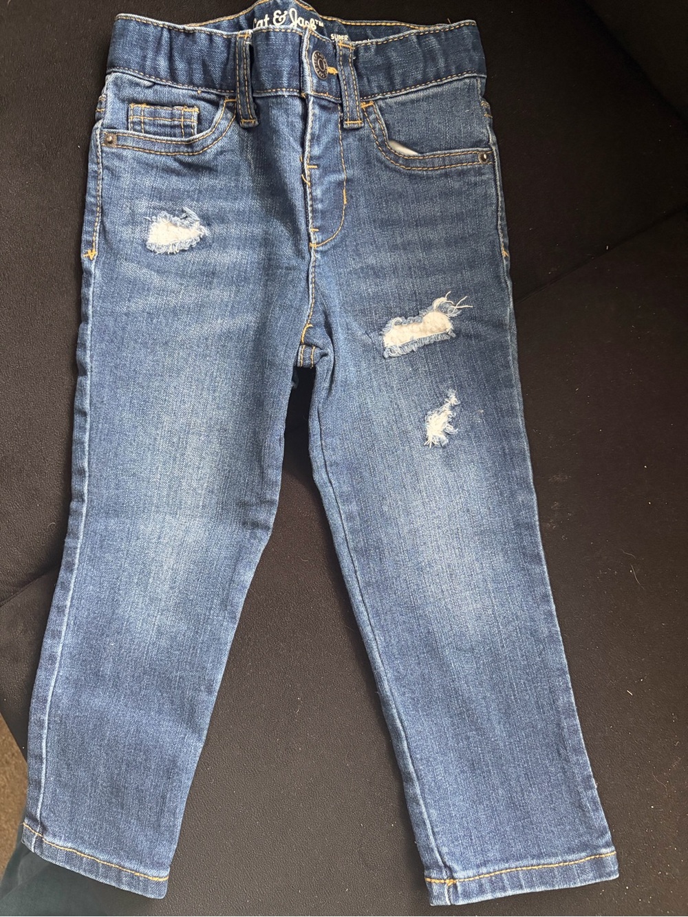 Cat & Jack Blue Distressed Skinny Jeans
